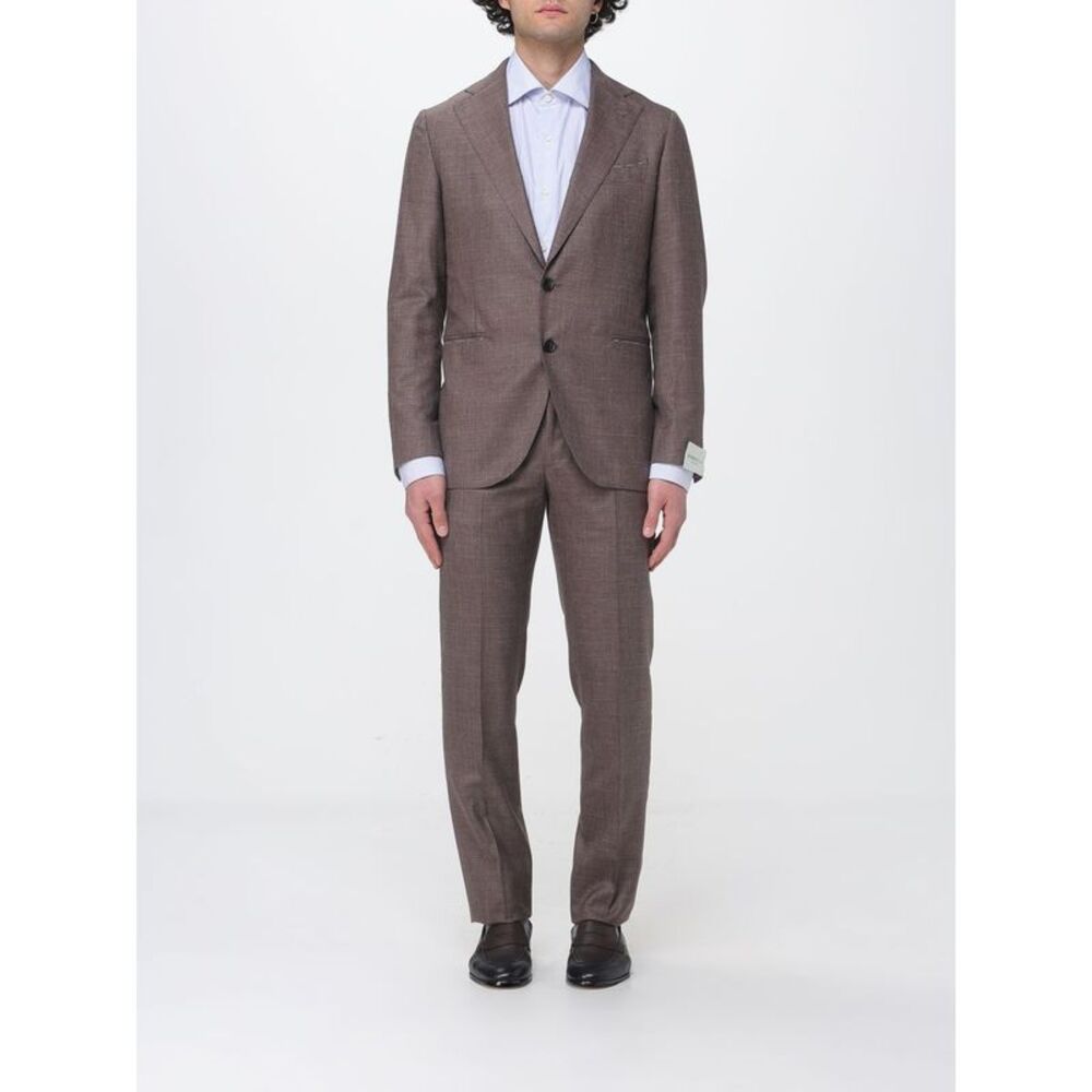 Luigi Borrelli Suit Men Brown